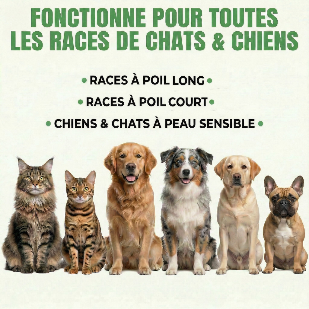 COLLIER FLORAK™ - Protection Naturelle Anti-Puces & Tiques 8 Mois